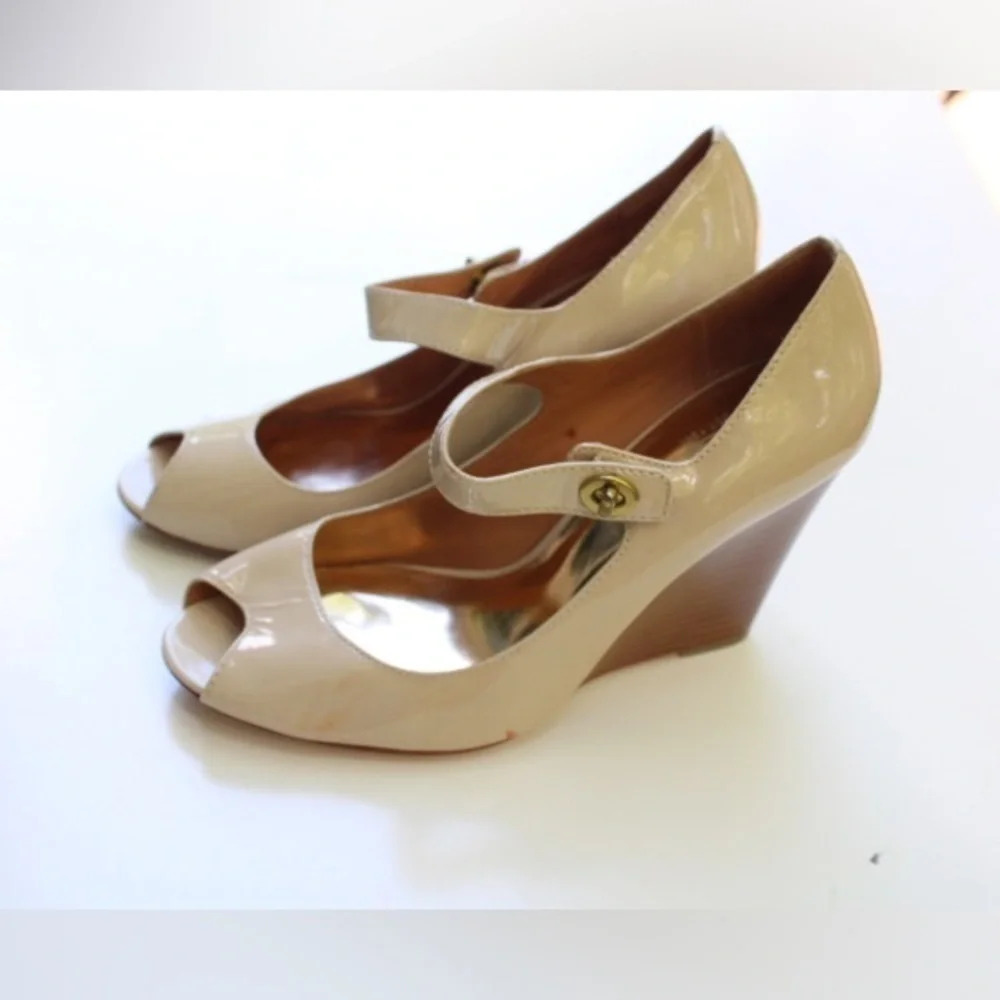 Coach Lessa peep toe wedges - Picture 12 of 13